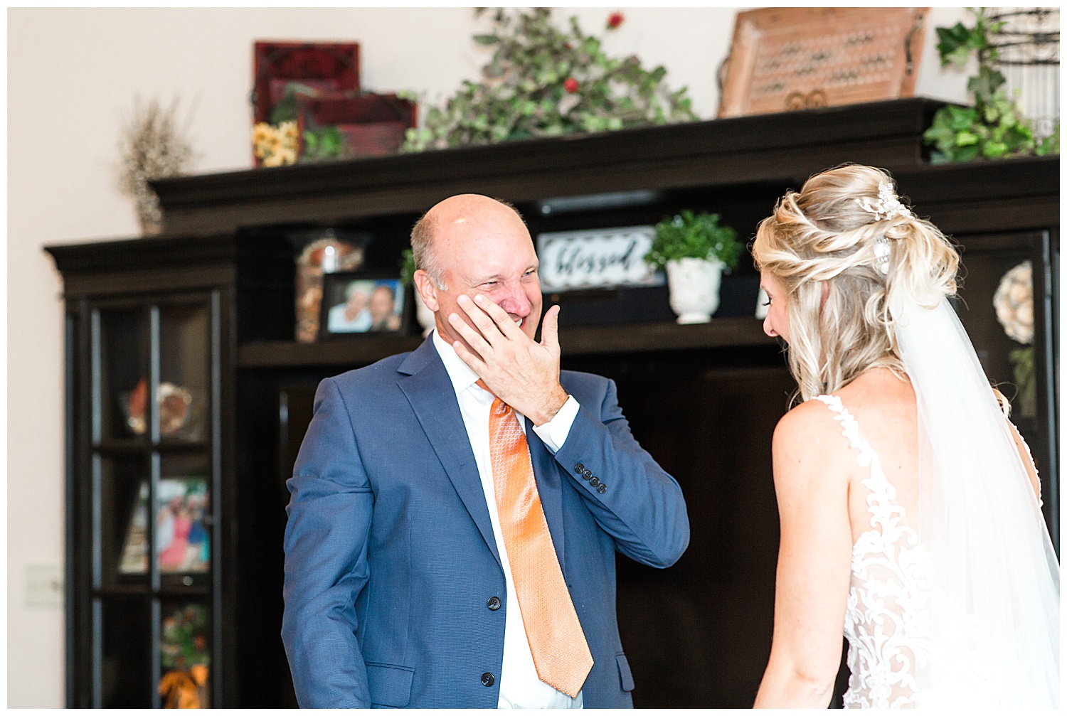 Father of Bride First Look - Twin Oaks Golf and Plantation Club Wedding
