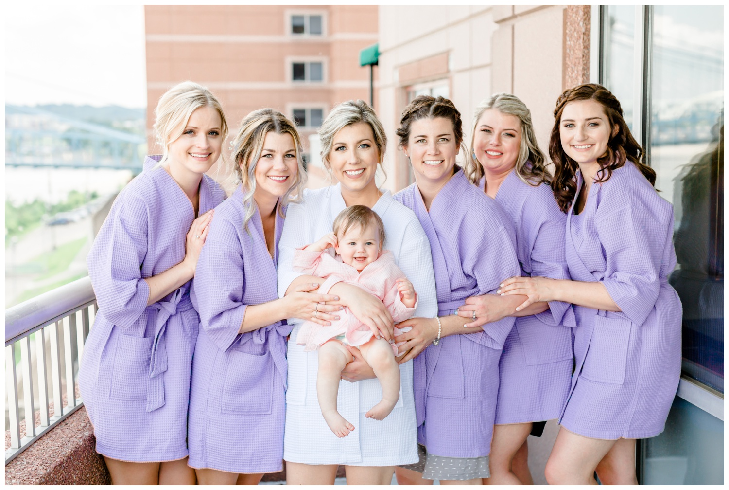 Bridesmaids in Matching Robes