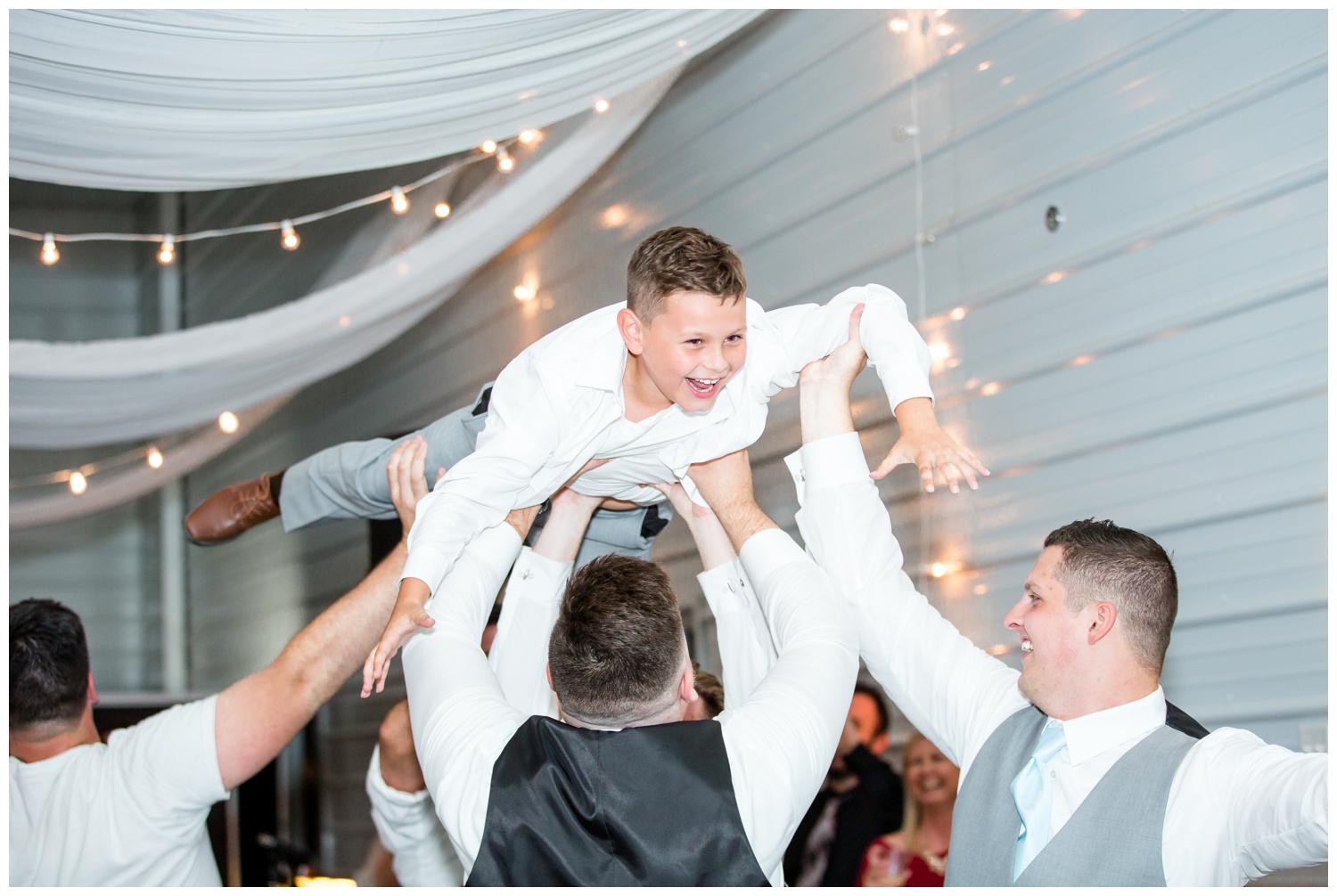 Groomsmen Dancing at Reception - Cincinnati Wedding