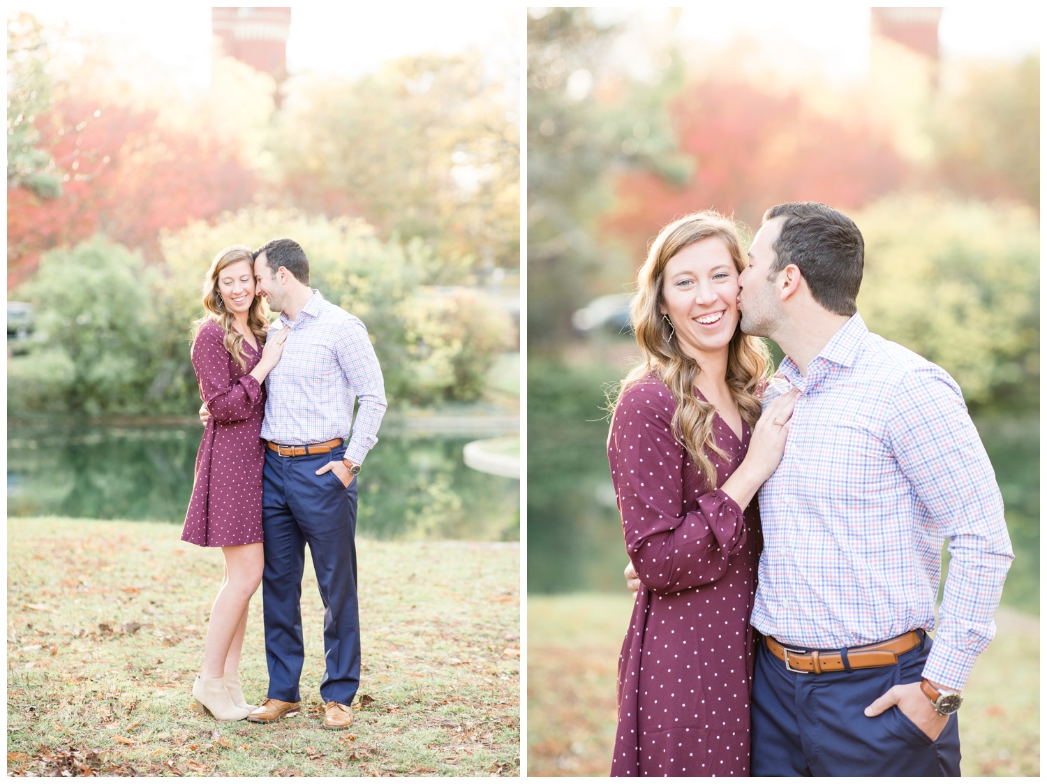 Fall Engagement at Eden Park - Cincinnati Wedding
