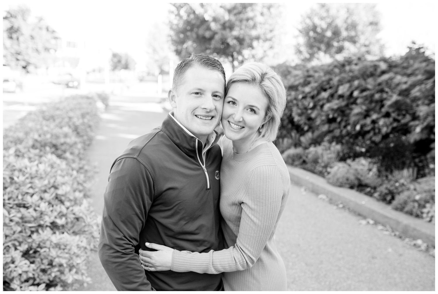 Smale Park Engagement - Black and White Engagement