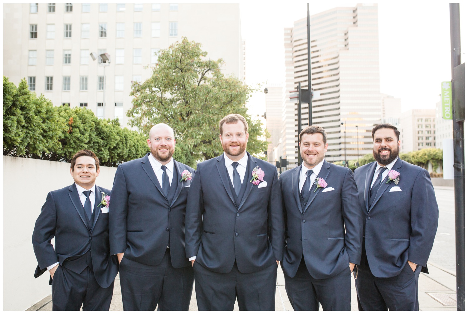 Groomsmen at Downtown Cincinnati Wedding