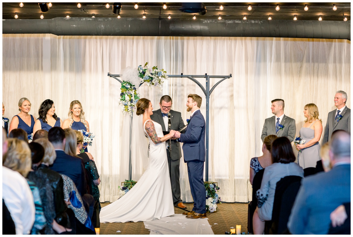 Bride and Groom at The Madison Event Center Wedding Ceremony