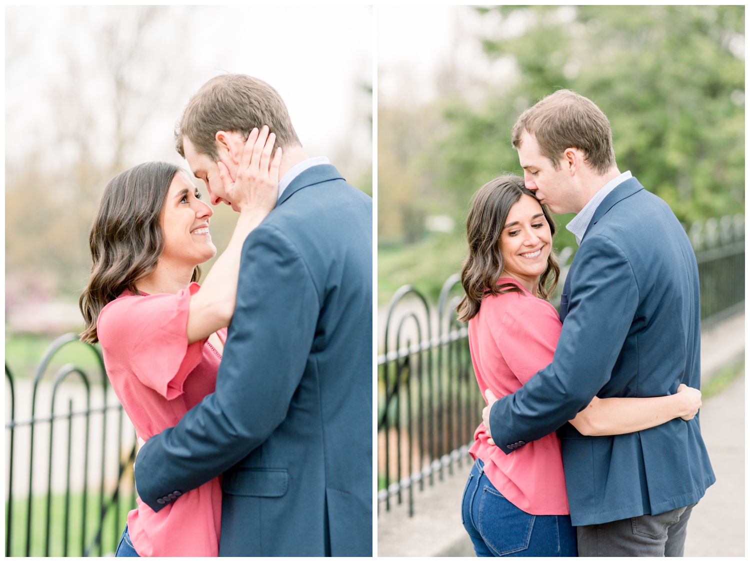Engaged Couple at Ault Park Cincinati