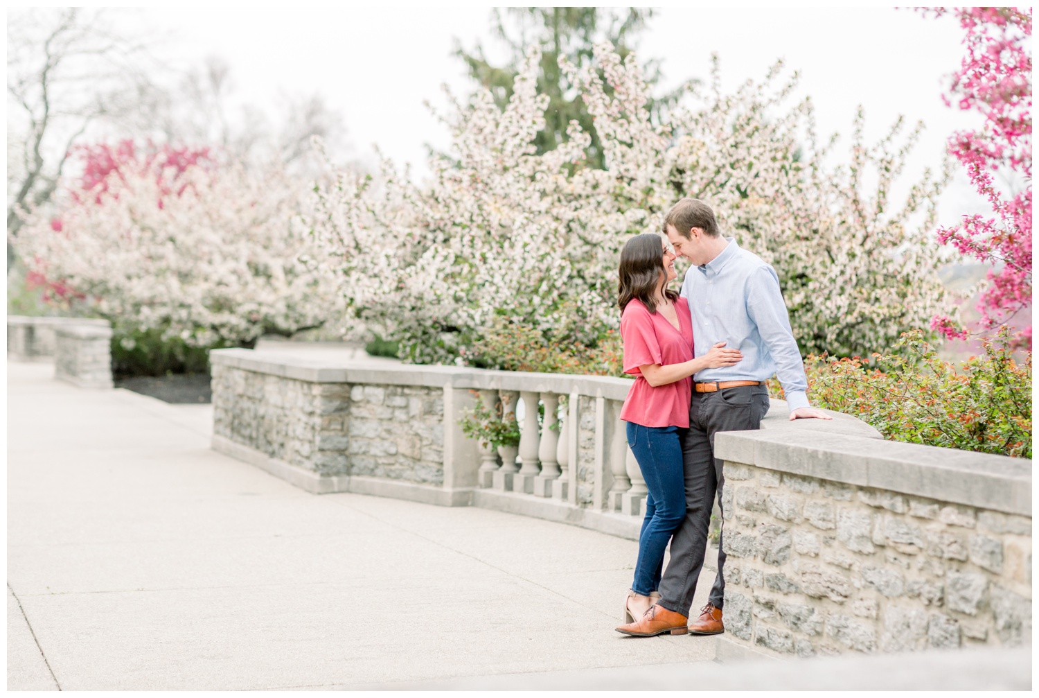 Spring Engagement at Ault Park - Cincinnati Wedding Photographers