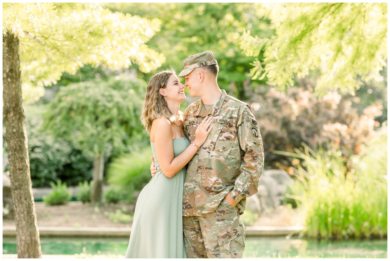 Army Engagement - Eden Park Cincinnati Couple