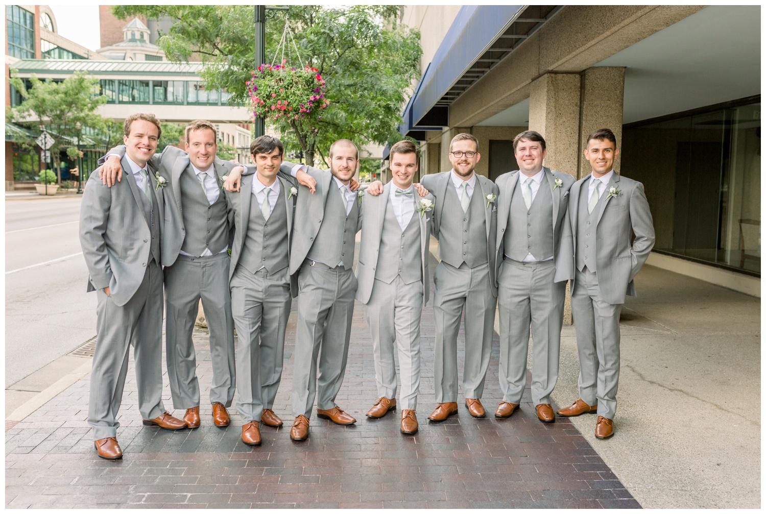 Groomsmen Downtown Lexington - Lexington Kentucky Wedding Photographers