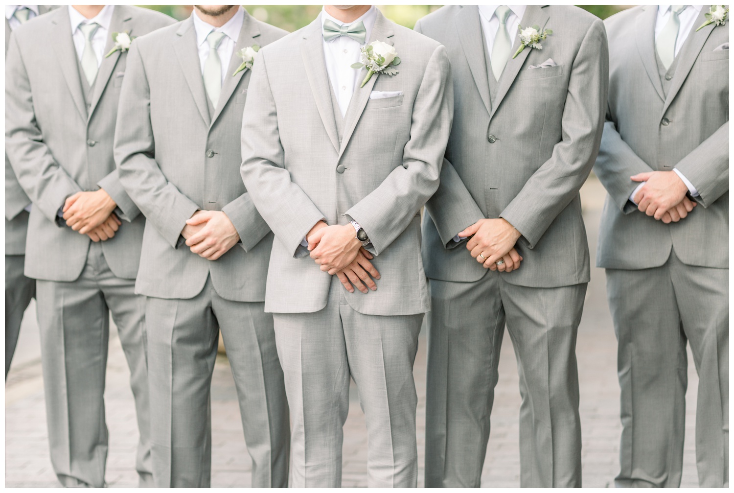 Groomsmen Boutonnieres and Suits