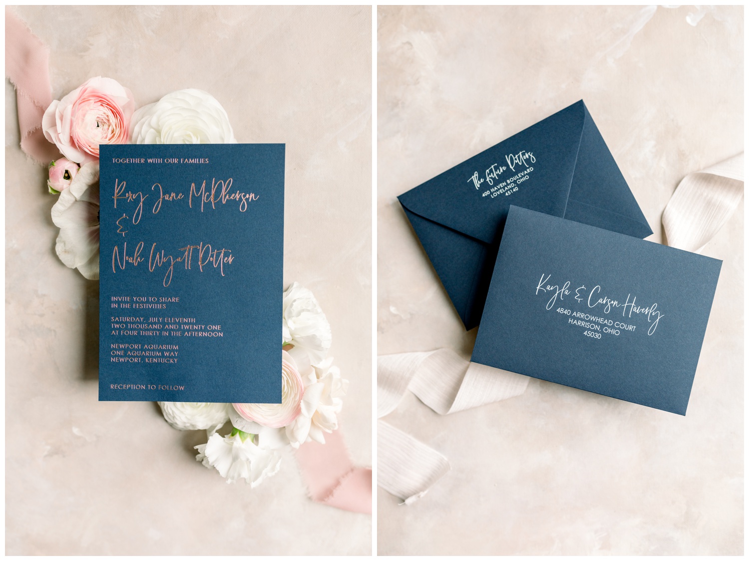 Semi-Custom Wedding Invitations - Product Photography