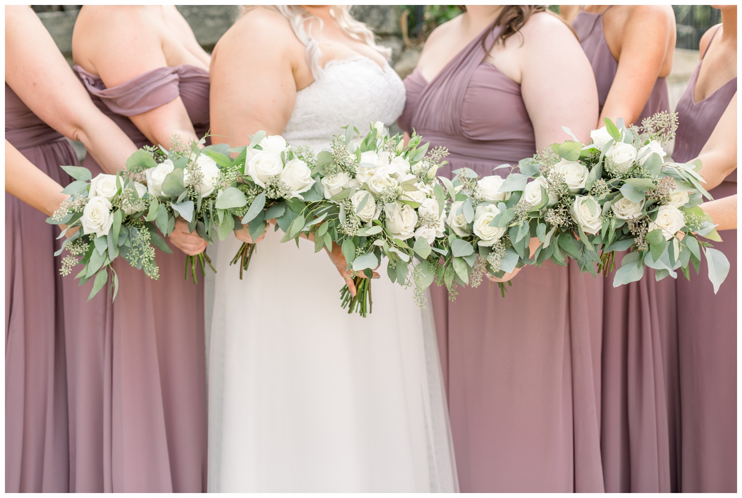 Swan Florist Bridal Party Bouquets - Cincinnati Wedding Photographer