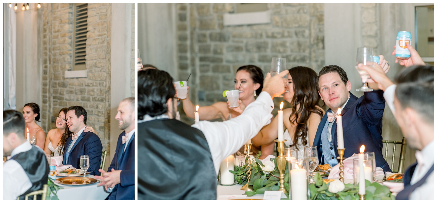 Bridal Party Toasts at Ault Park Wedding