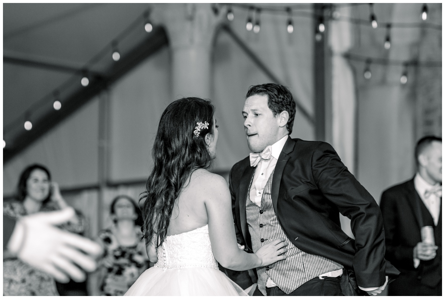 Bride and Groom Dancing at Ault Park Cincinnati