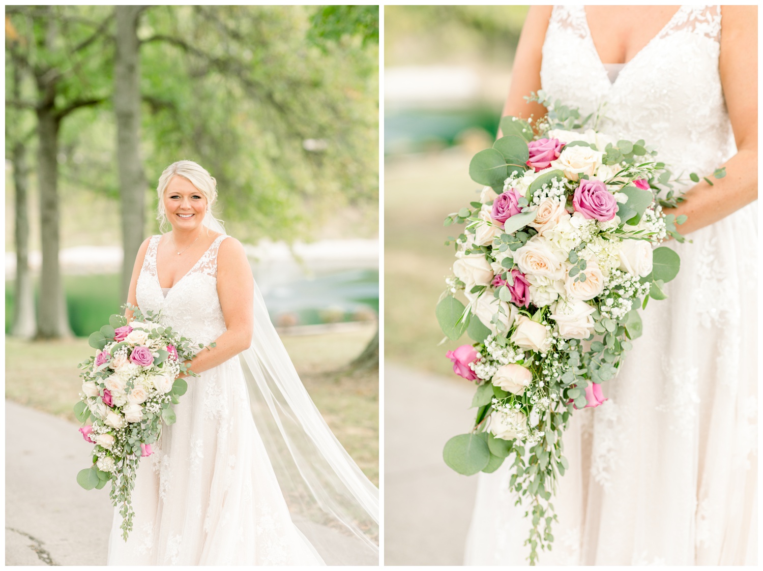 Bridal Portraits at Home for Backyard Wedding in Northern Kentucky