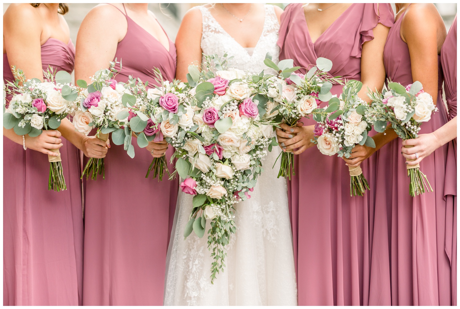 Bridal and Bridesmaids Bouquets from Secret Garden by Roses and More in Northern Kentucky
