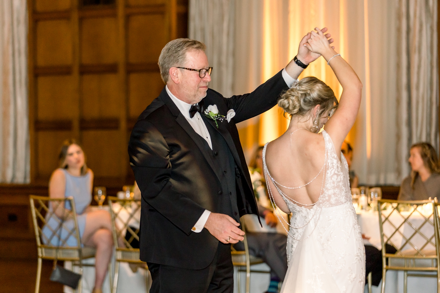 Bride and Dad First Dance at The Cincinnati Club Wedding Reception