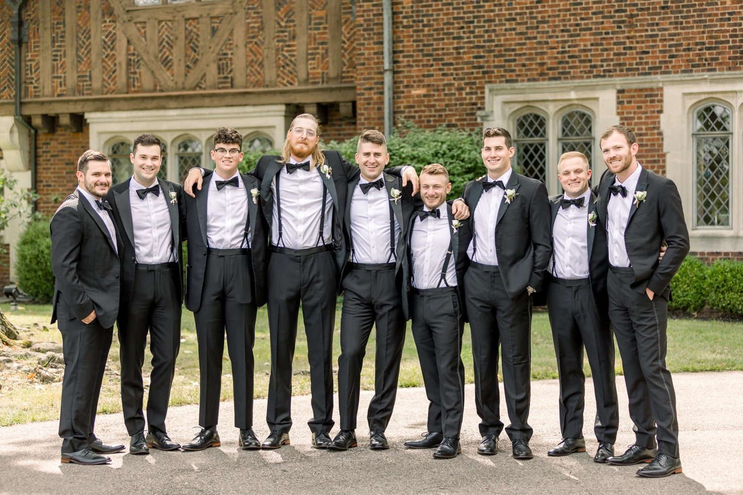 Groomsmen at Pinecroft at Crosley Estate Wedding
