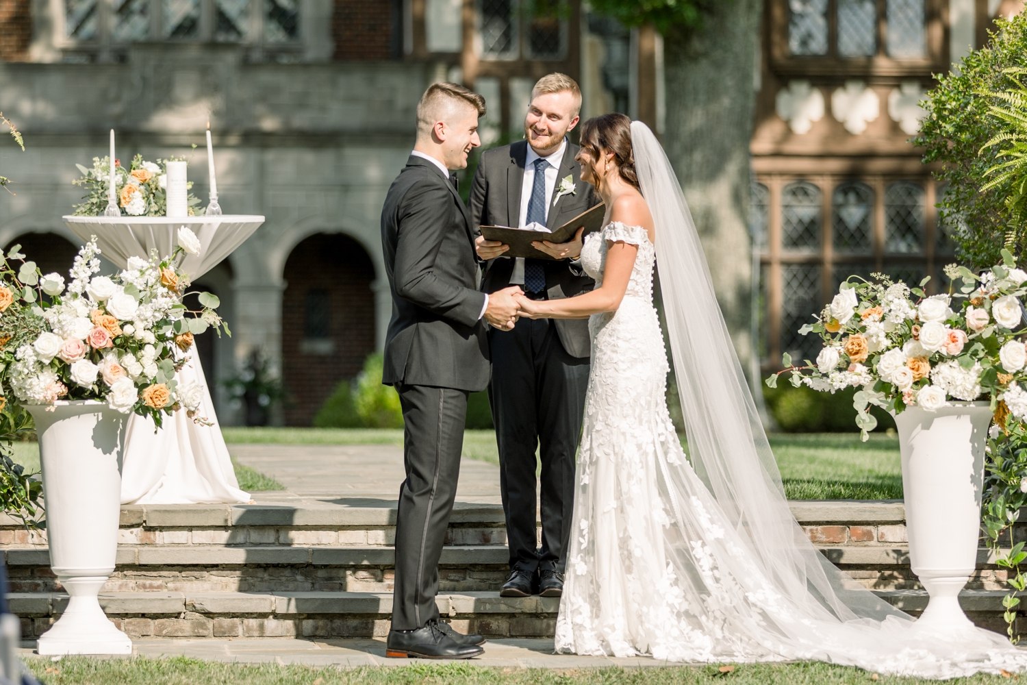 Wedding Ceremony at Pinecroft at Crosley Estate in Cincinnati